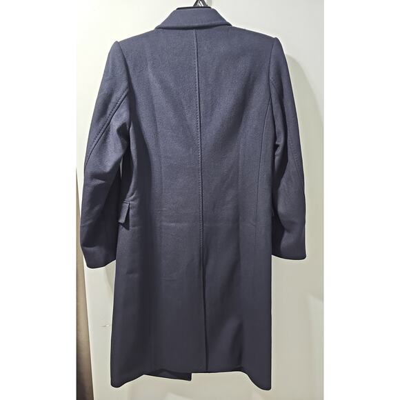 NWT Quince Italian Wool Double Breasted Coat Womens Medium Navy MSRP 190 - Picture 7 of 12